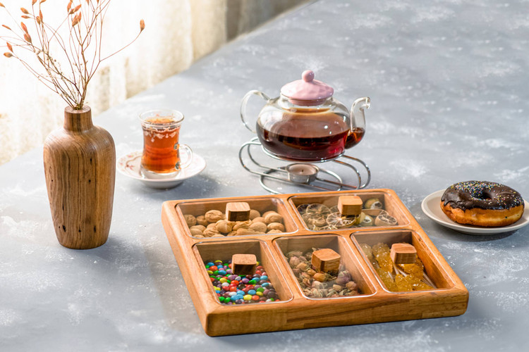 اردو 5 خانه درب دار با چوب راش و رنگ ضدآب گیاهی