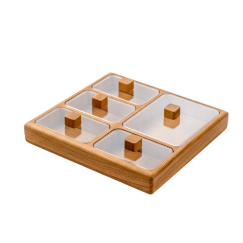 اردو 5 خانه درب دار با چوب راش و رنگ ضدآب گیاهی