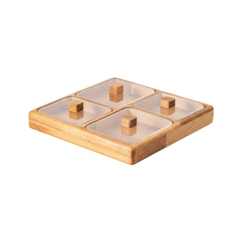 اردو 4 خانه درب دار با چوب راش و رنگ ضدآب گیاهی