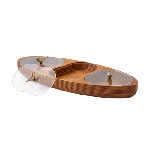 اردو بیضی 3 خانه درب دار با چوب روس و رنگ ضدآب گیاهی